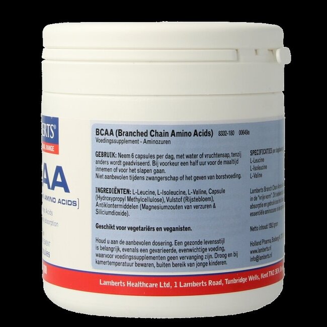 Lamberts BCAA Complex 180 Capsules
