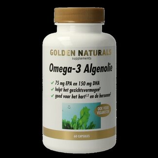 Golden Naturals Golden Naturals Omega 3 algenolie liquid capsules 60 Capsules