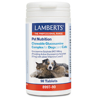 Lamberts Lamberts Glucosamine comprimés à croquer pour chiens et chats 90 comprimés