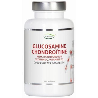 Nutrivian Nutrivian Glucosamine chondoitine MSM hyaluron vit D3/C 100 Tabletten