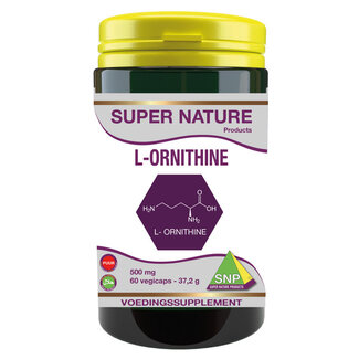 SNP SNP L-Ornithine 500mg puur 60 Vegetarische capsules