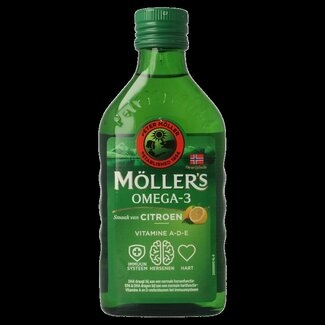 Mollers Mollers Omega-3 levertraan citroen 250 Milliliter