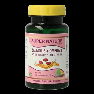 SNP SNP Huile de saumon & vit. K2 mena Q7 & vit. D3 & vit. E 30 Capsules