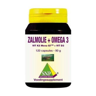 SNP SNP Huile de saumon & vit. K2 mena Q7 & vit. D3 & vit. E 120 capsules