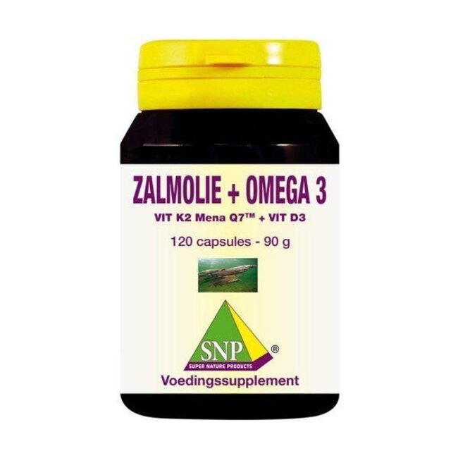 SNP Zalmolie & vit. K2 mena Q7 & vit. D3 & vit. E 120 Capsules