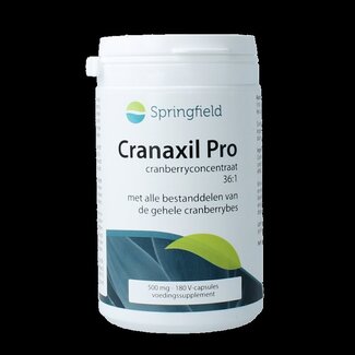 Springfield Springfield Cranaxil Pro Concentré de Canneberge 500 mg 180 Gélules