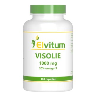 Elvitum Elvitum Visolie 1000mg omega 3 30% 100 Capsules