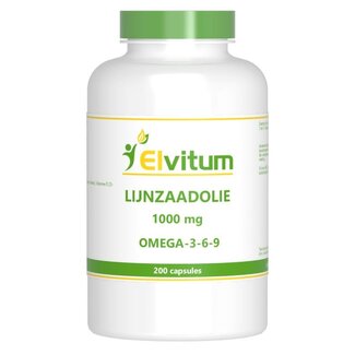 Elvitum Elvitum Lijnzaadolie omega 3-6-9 200 Capsules