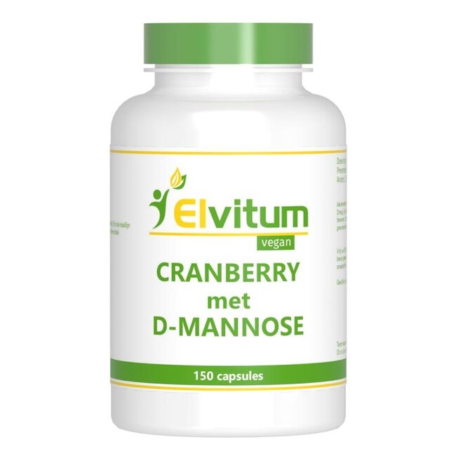 Elvitum Cranberry & D-Mannose 150 Vegetarische capsules