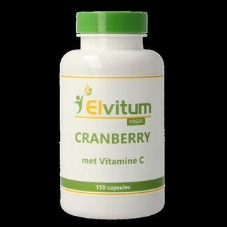 Elvitum Elvitum Cranberry + 60mg vitamine C 150 Vegetarische capsules