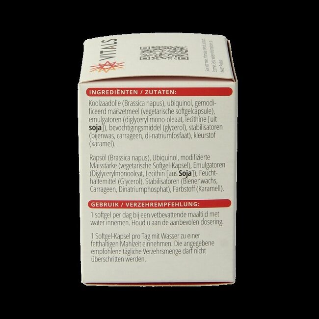 Vitals Ubiquinol 100 mg 60 capsules molles