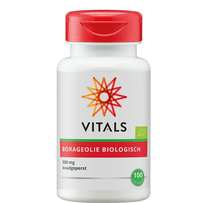 Vitals Borageolie 500mg bio 100 Softgels