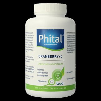 Phital Phital Cranberry + C 250 Comprimés