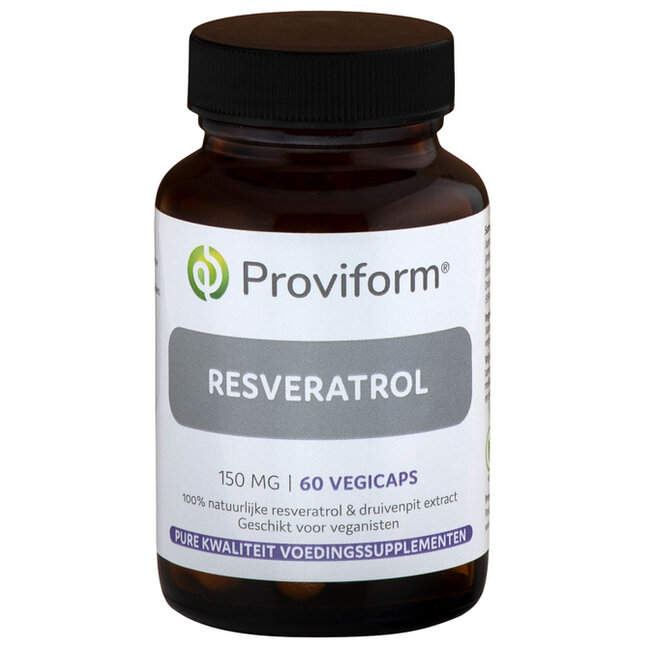 Proviform Resveratrol 150mg + 50mg druivenpitextract 60 Vegetarische capsules