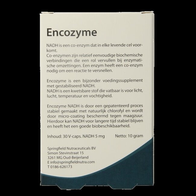 Springfield Encozyme NADH 5mg 30 Capsules