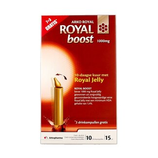 Royal Boost Royal Boost Gelée Royale boost (7 + 3) 15 ml par ampoule bio 10 ampoules