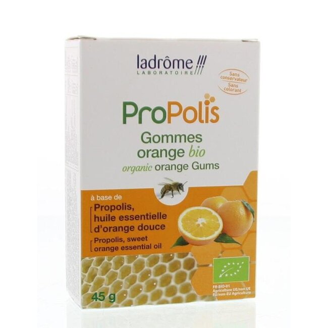 Ladrome Propolis gommetjes sinaas bio 45 Gram