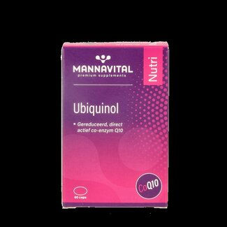 Mannavital Mannavital Ubiquinol co-enzym Q10 60 Capsules