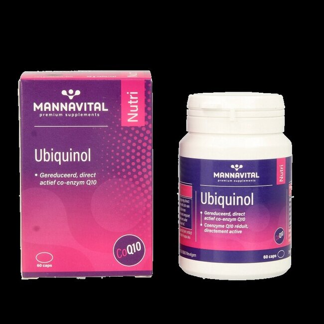 Mannavital Ubiquinol co-enzym Q10 60 Capsules