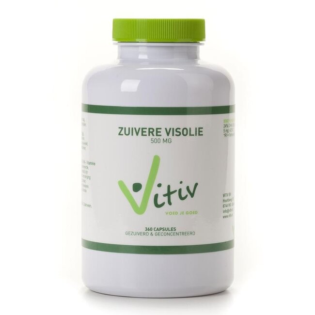 Vitiv Zuivere visolie 500mg  360 Capsules