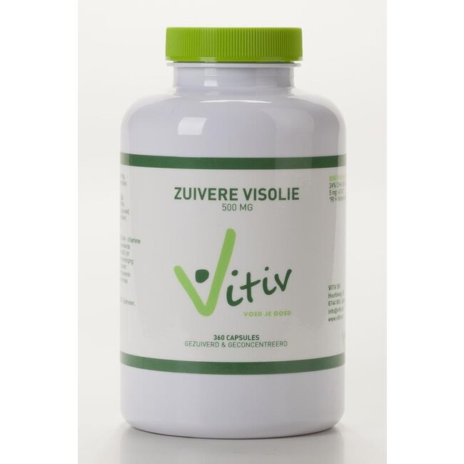 Vitiv Zuivere visolie 500mg 100 Capsules
