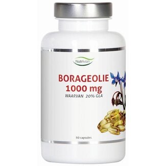 Nutrivian Nutrivian Borage olie 1000 mg 60 Capsules