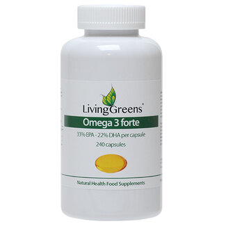 Livinggreens Livinggreens Omega 3 visolie forte 240 Capsules