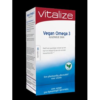 Vitalize Vitalize Vegan Omega 3 Algenolie DHA 60 Capsules