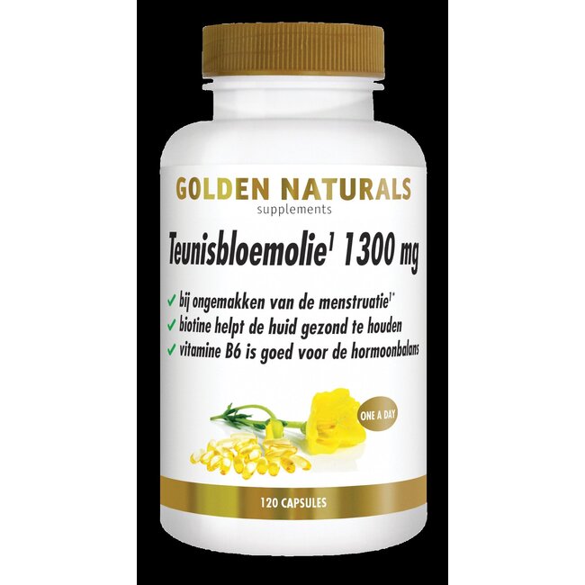 Golden Naturals Teunisbloemolie 1300mg 120 Softgels