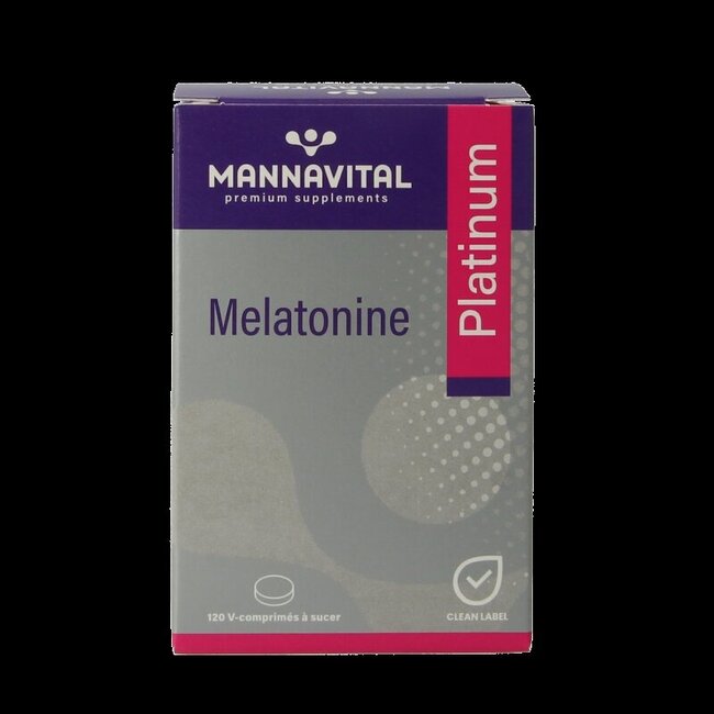 Mannavital Mélatonine Platinum 120 comprimés sublinguaux