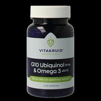 Vitakruid Vitakruid Q10 Ubiquinol 50 mg & Omega 3 450 TG 60 Capsules