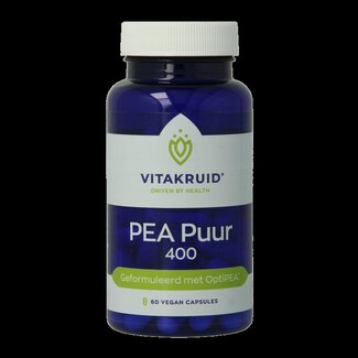 Vitakruid Vitakruid PEA Puur 400 OptiPEA Palmitoylethanolamide 60 Vegetarische capsules