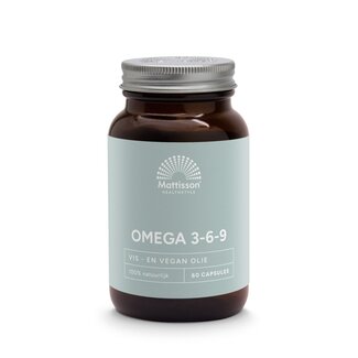 Mattisson Mattisson Omega 3 6 9 vis teunisbloem lijnzaad 60 Capsules
