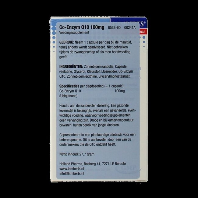 Lamberts Co-enzyme Q10 100 mg 60 capsules