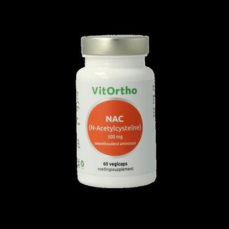 VitOrtho VitOrtho NAC N-Acetyl cysteine 500mg 60 Vegetarische capsules