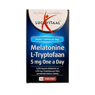 Lucovitaal Lucovitaal Mélatonine L-Tryptophane 5 mg 30 Comprimés