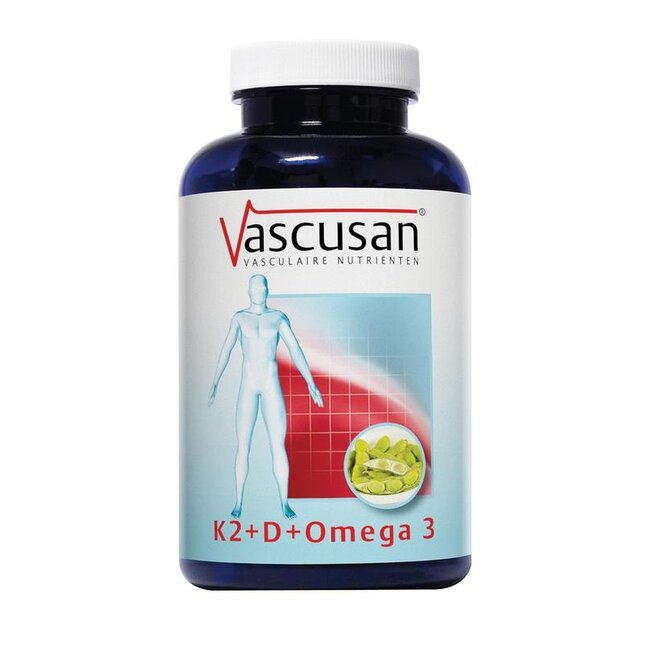 Vascusan K2 vitamine D omega 3 60 Capsules