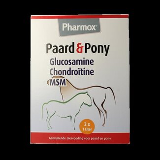 Pharmox Pharmox Paard & pony glucosamine chondroitine MSM 2x1000ML 2 Liter
