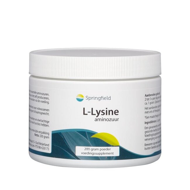 Springfield L-Lysine HCL poeder 200 Gram