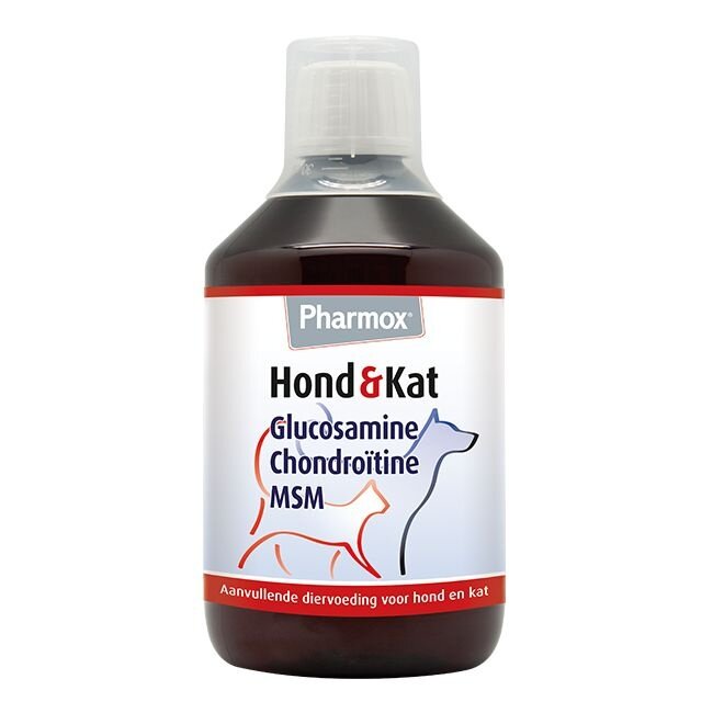 Pharmox Hond & kat glucosamine chondroitine & MSM 500 Milliliter