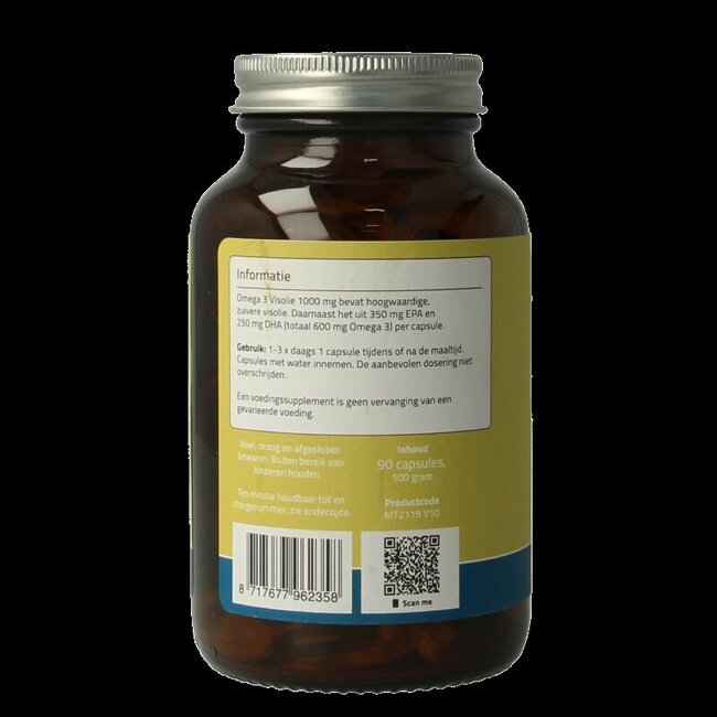 Mattisson Omega 3 Huile de Poisson 35% EPA 25% DHA 1000 mg 90 Capsules