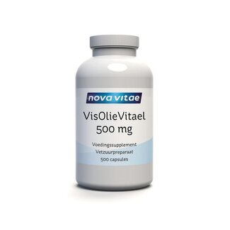 Nova Vitae Nova Vitae Huile de poisson vitael 500 mg (huile de saumon) 500 capsules