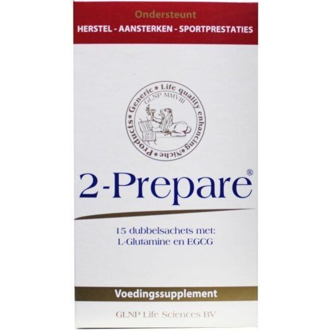 2-Prepare L Glutamine poeder EGCG sachets 150mg 15 Sachets