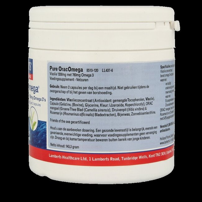 Lamberts Orac omega (visolie) 120 Capsules