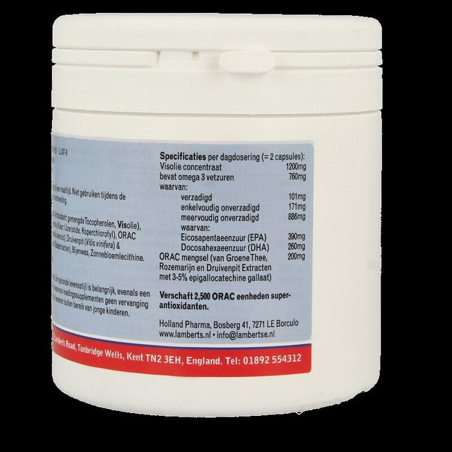 Lamberts Orac omega (visolie) 120 Capsules