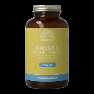 Mattisson Mattisson Omega 3 visolie 18% EPA 12% DHA 1000mg 120 Capsules