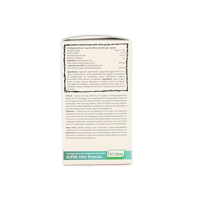 Royal Green Huile d'algues 60 capsules végétales