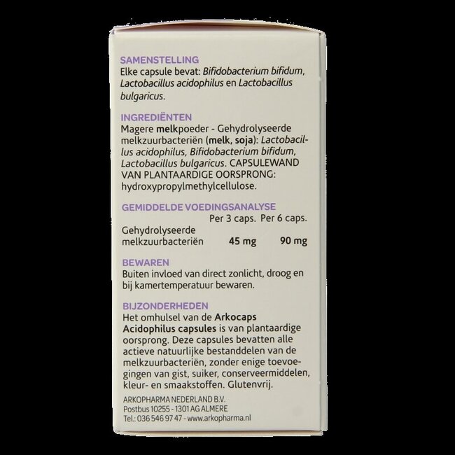 Arkocaps Acidophilus complex 45 Gélules