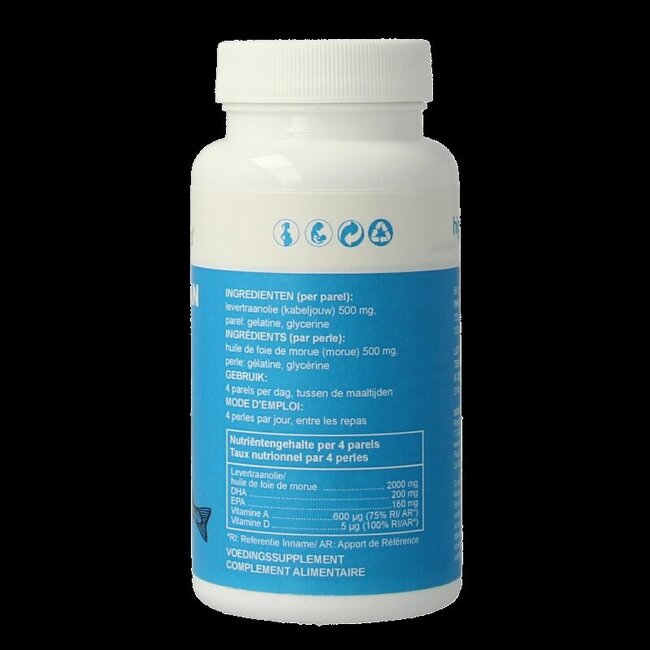 Soria Natural Higabac levertraanolie 125 Softgels