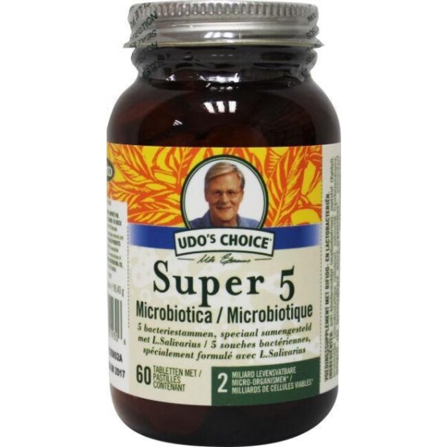 Udo's Choice Super 5 microbiotica  60 Tabletten